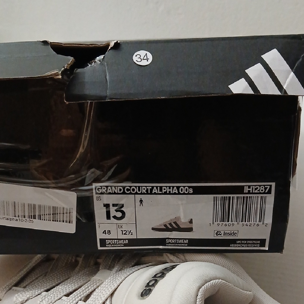 Adidas Black/Gray Sneakers Men's Size 13 New $85 - Picture 12 of 12